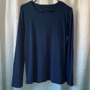 Women’s Navy Faded Glory Long Sleeve